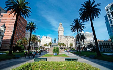 The city of Montevideo in Uruguay
